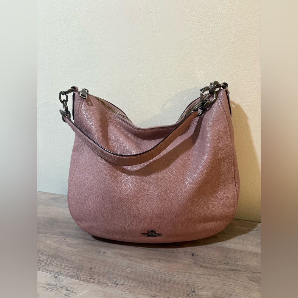 Bundle Coach Light Pink Leather Wallet and Shoulder Bag - Picture 3 of 16